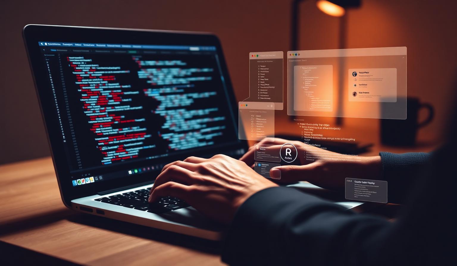 Desenvolvedor criando software sob medida
